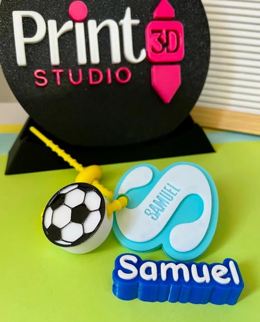 Piezas personalizadas impresas en 3D con motivos deportivos
